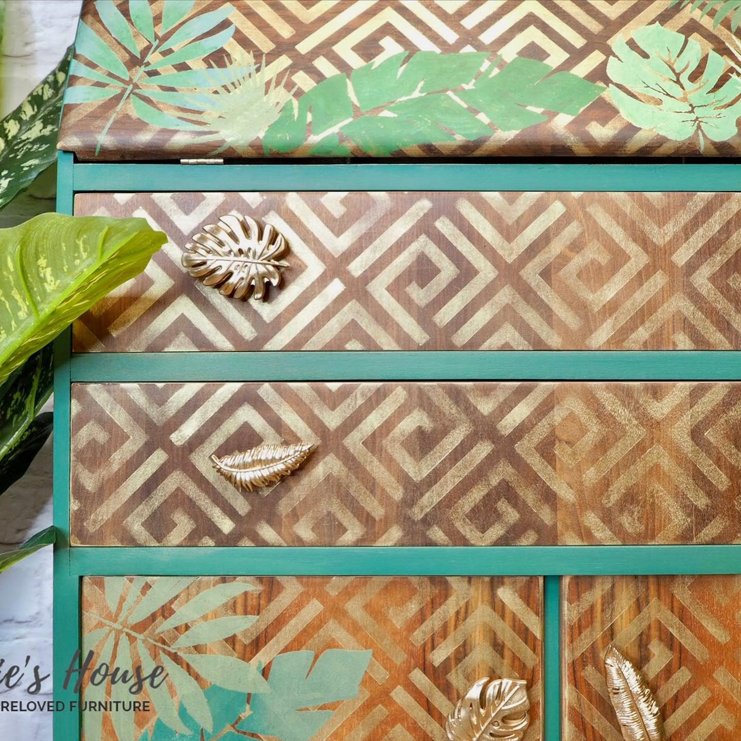 Monstera (12,7 x 20,32cm) - Siliconen gietmal