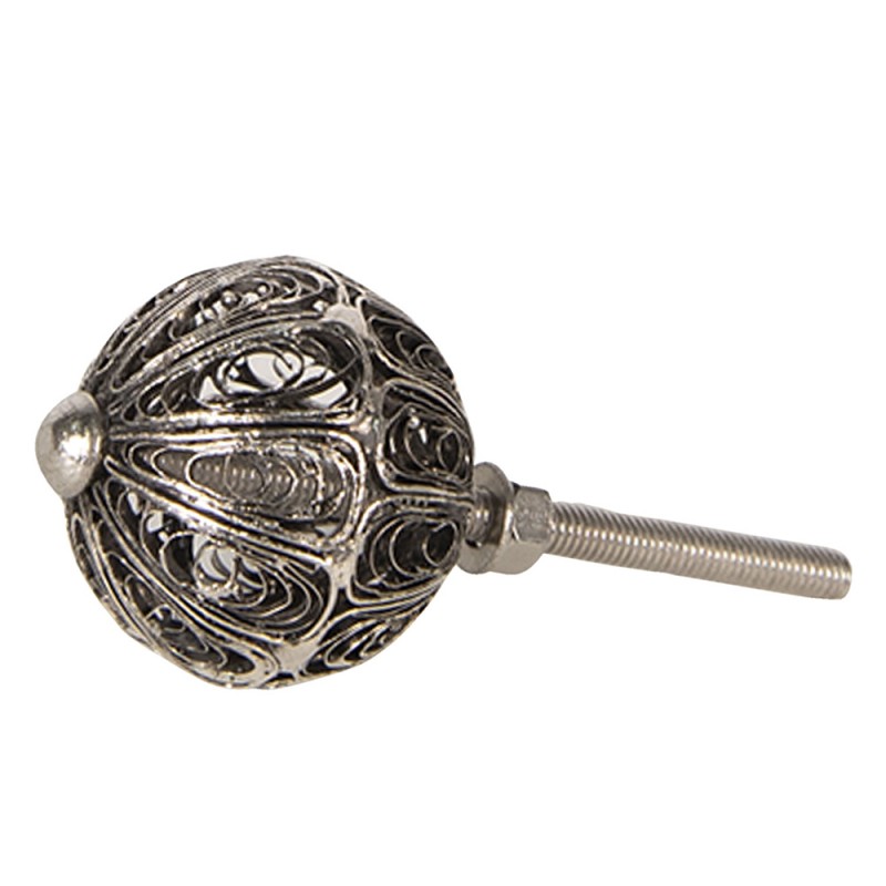 Deurknop Ø 3x3 cm Zilverkleurig Metaal Rond