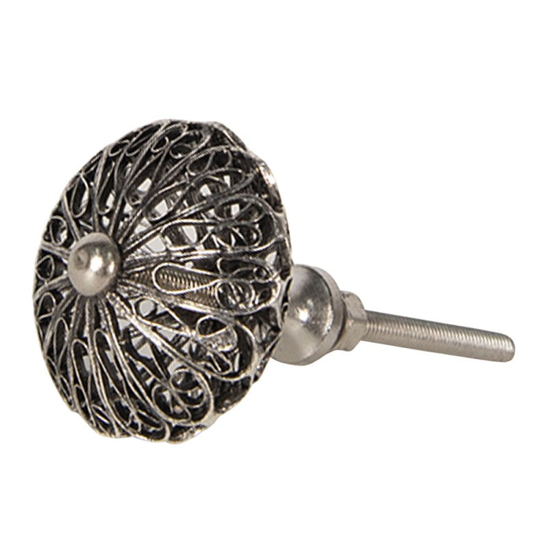 Deurknop Ø 4x3 cm Zilverkleurig Metaal