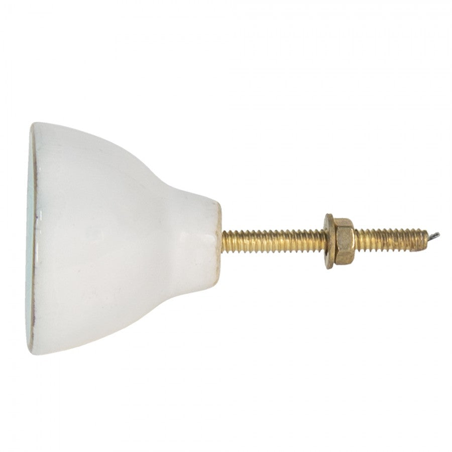 Deurknop Ø 4 cm Turquoise Keramiek