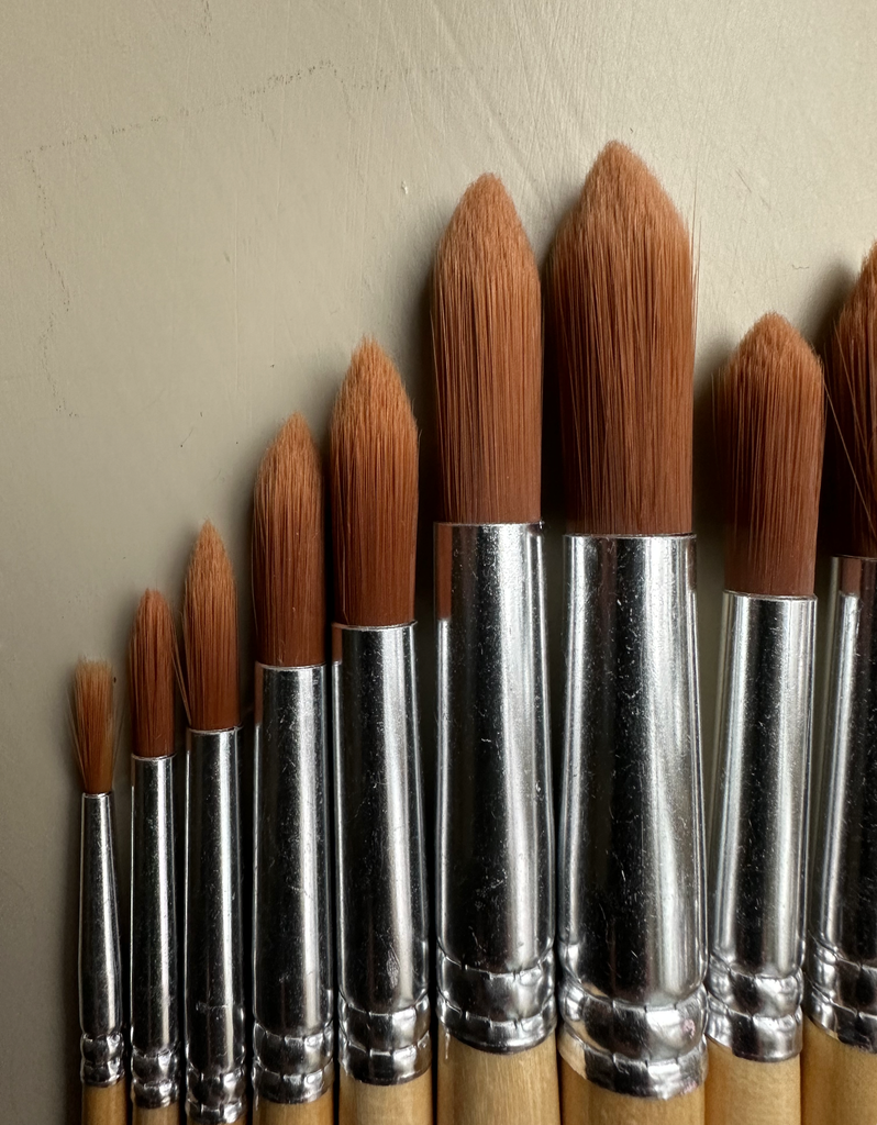 Ensemble de pinceaux ronds professionnels Vintage Paint (12x)