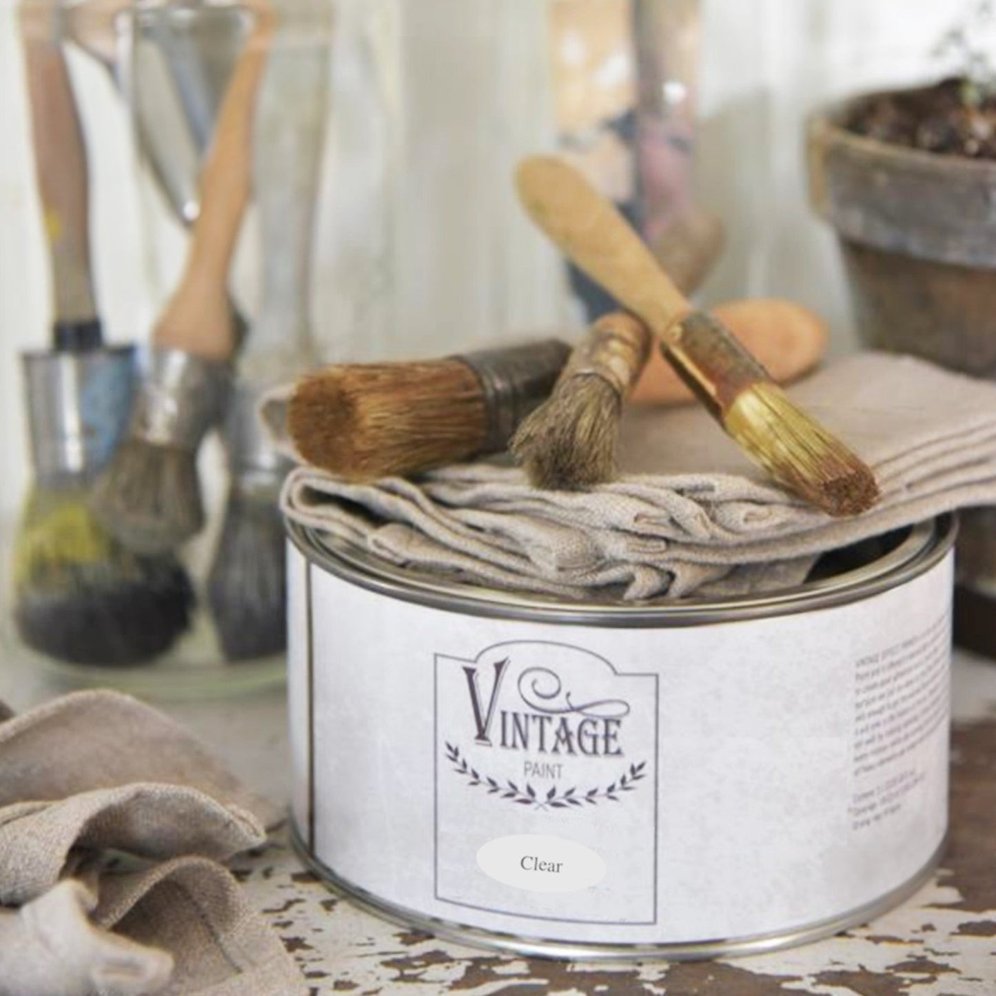 Vintage Paint Clear Wax