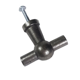 Kruisgreepje - grijs (4,5 x 4cm)