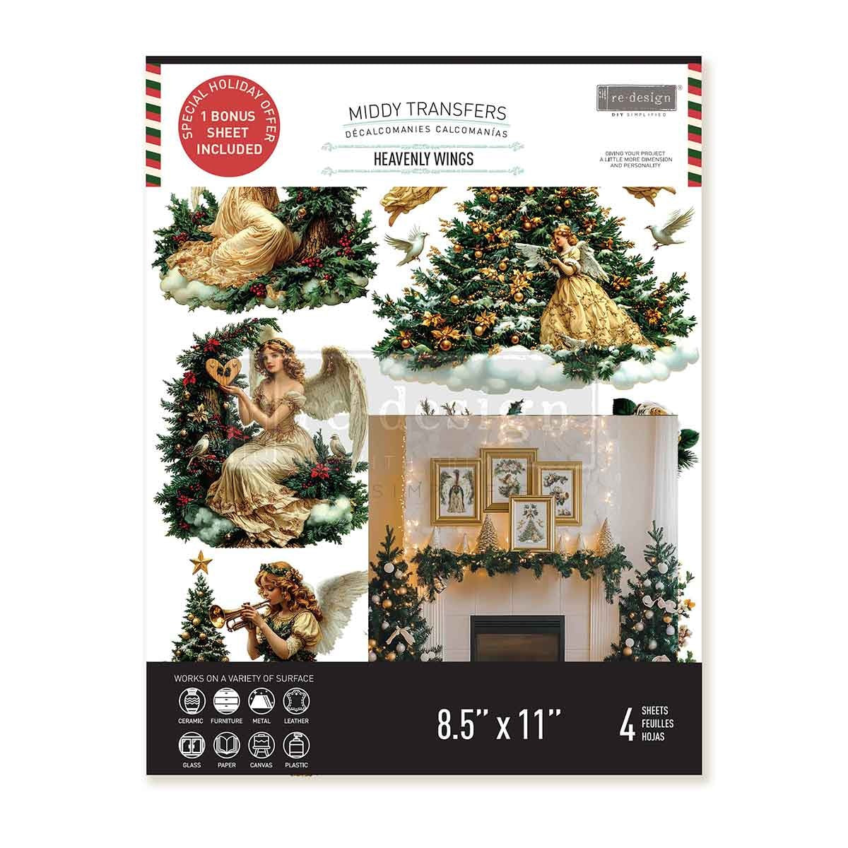 Heavenly Wings (21,59 x 27,94cm) - Redesign Décor Transfers® MIDDY