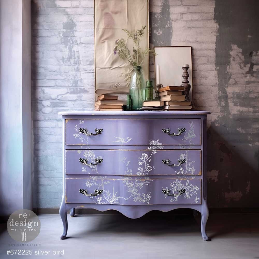 Silver Bird (46 x 61cm) - Redesign Décor Transfers® TUBE