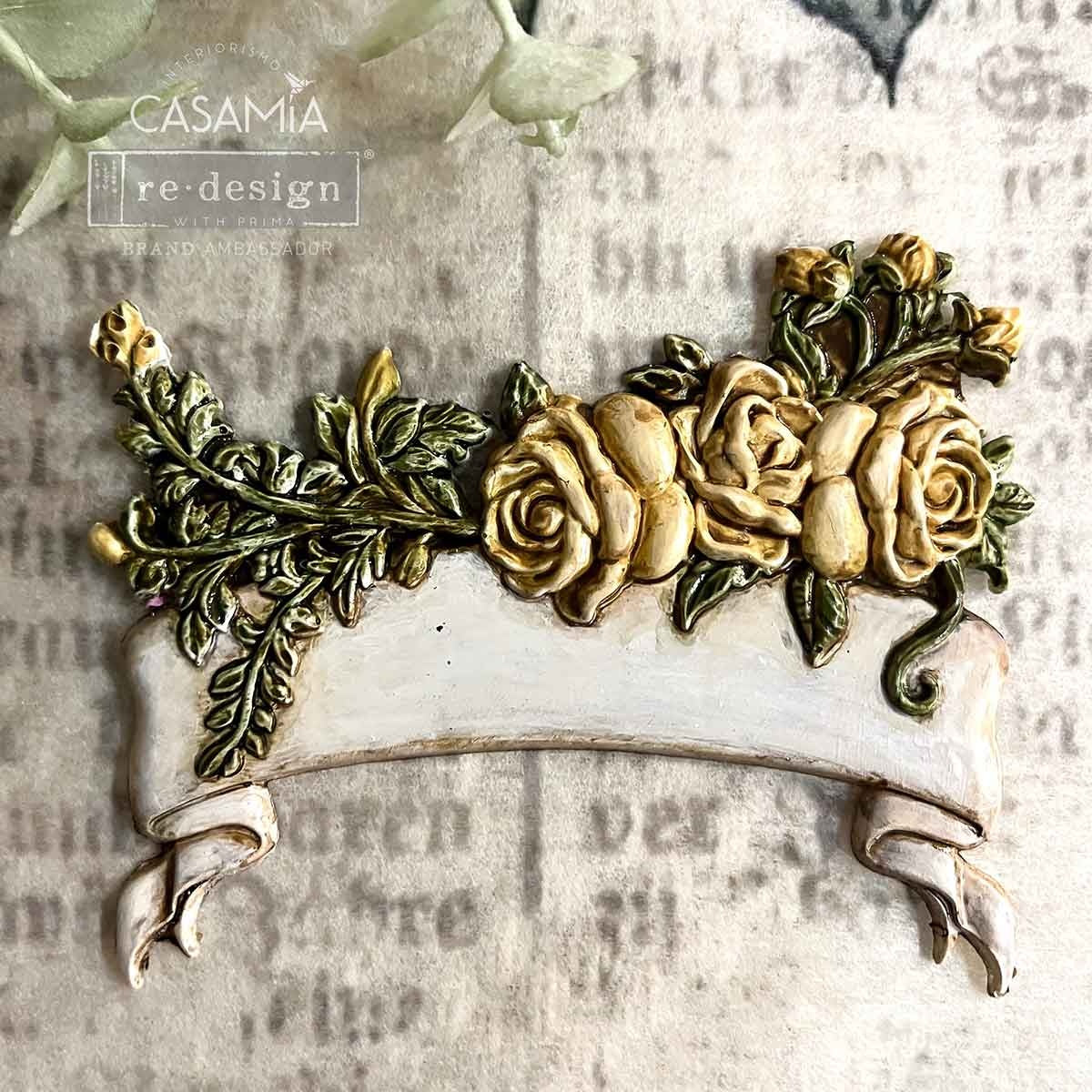 Blooming Banners (12,7 x 25,4cm) - Siliconen gietmal