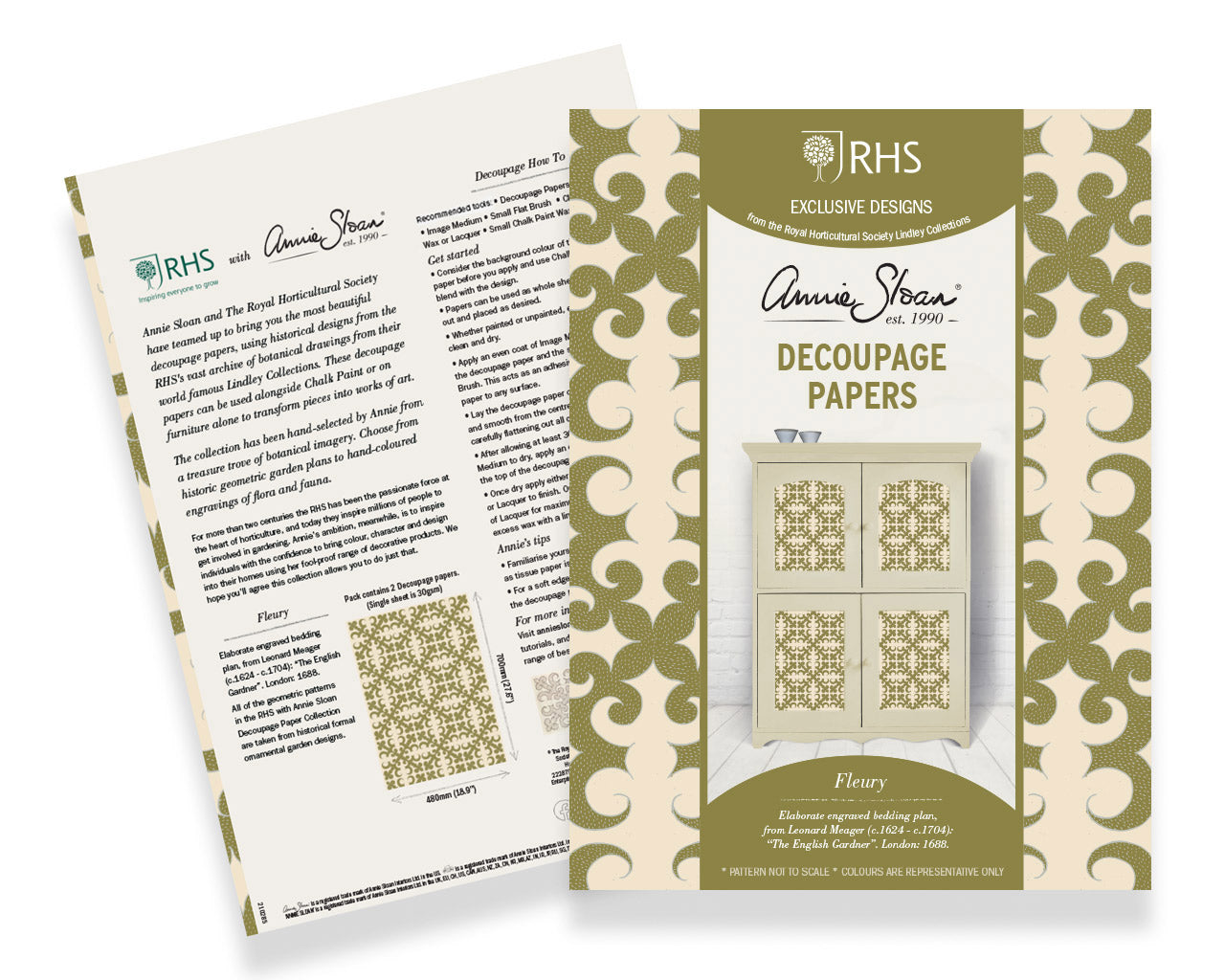 Fleury (48x68cm) - Annie Sloan découpage Annie Sloan