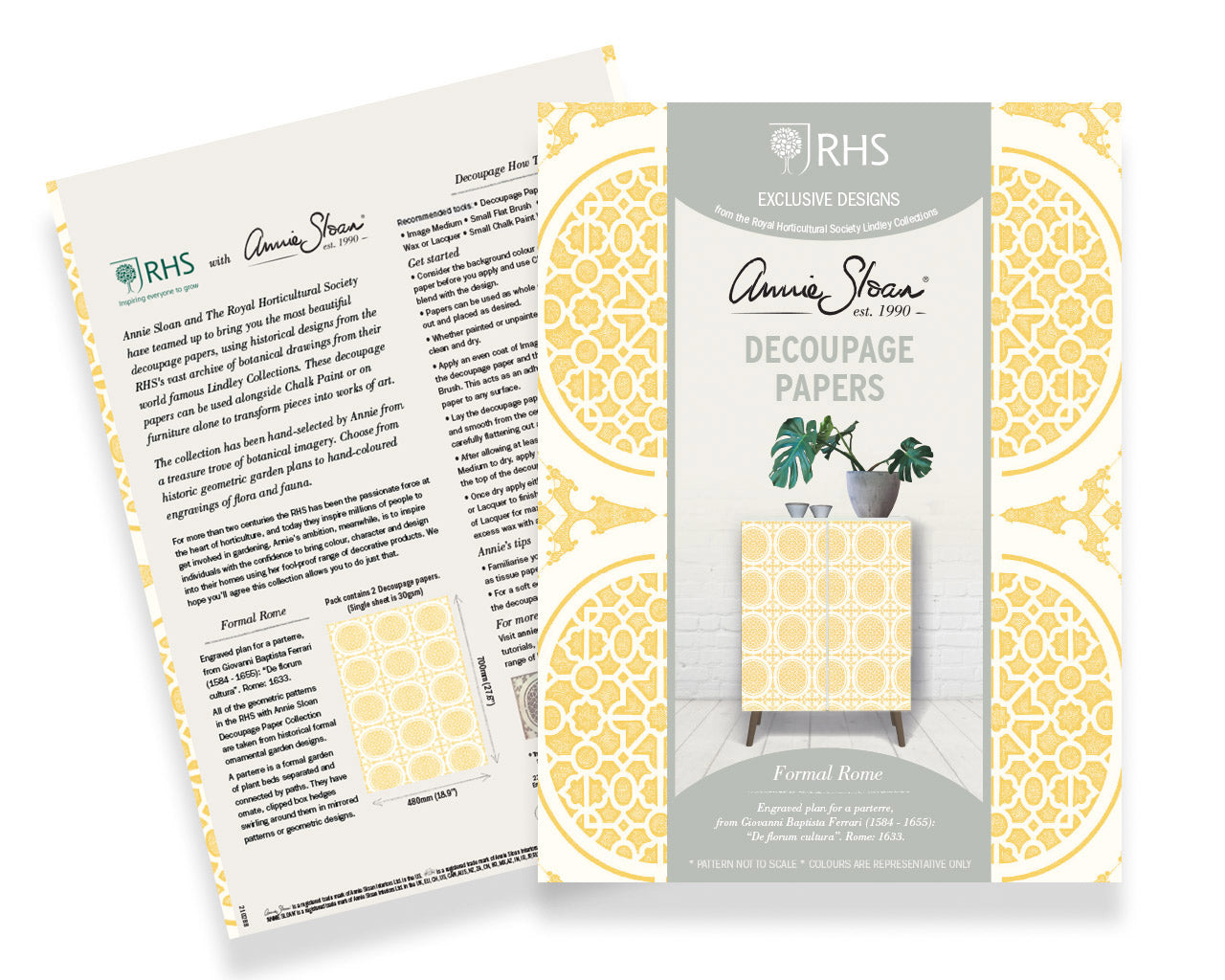 Formal Rome (48x70cm) - Annie Sloan découpage Annie Sloan