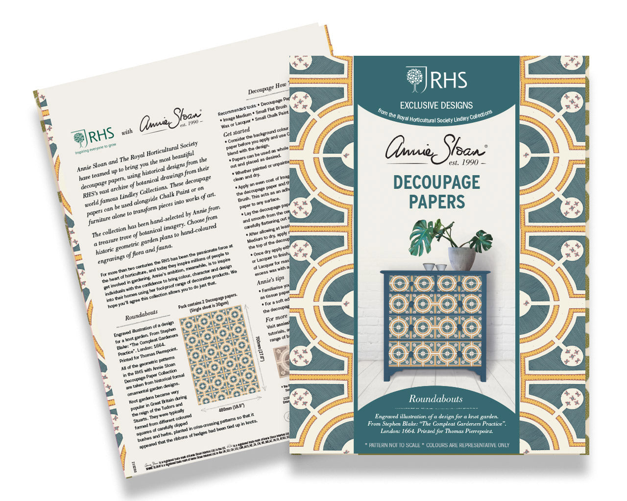 Roundabouts (48x70cm) - Annie Sloan découpage Annie Sloan