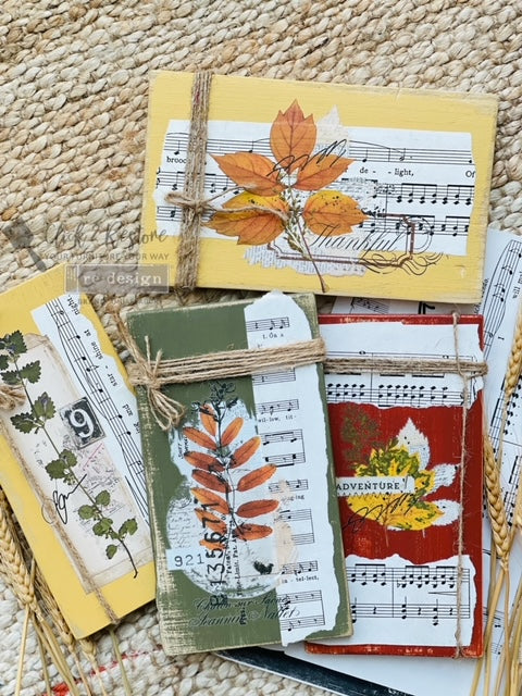 Foliage Collector (3 sheets, 15,24 x 30,48cm) - Redesign Décor Transfers® Vintage Paint