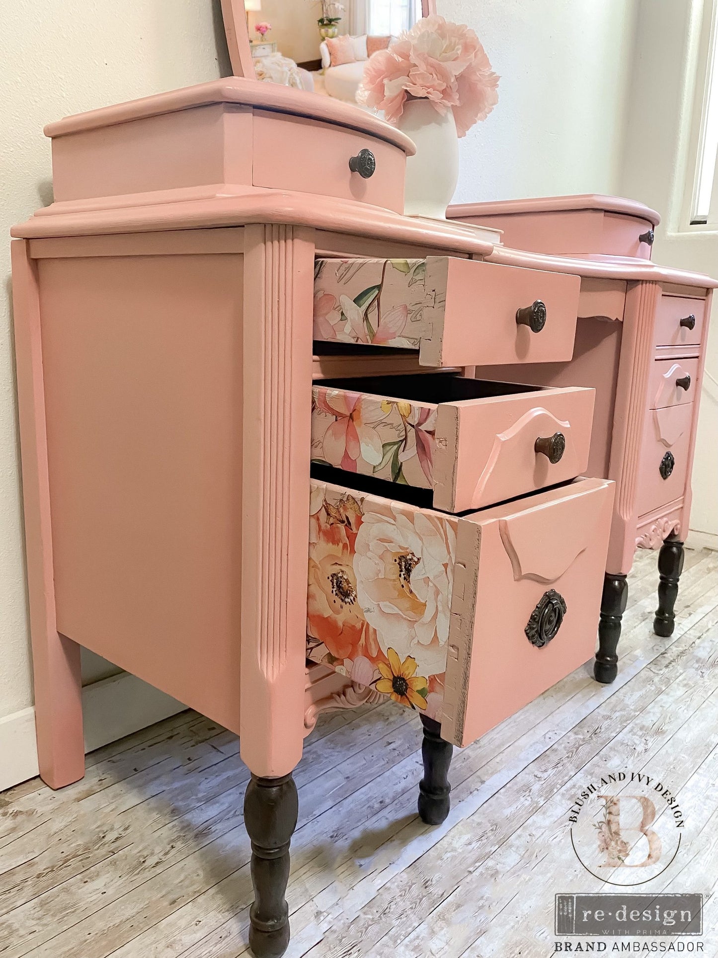 Rose Celebration (111,76 x 76,20cm) - Redesign Décor Transfers® Vintage Paint