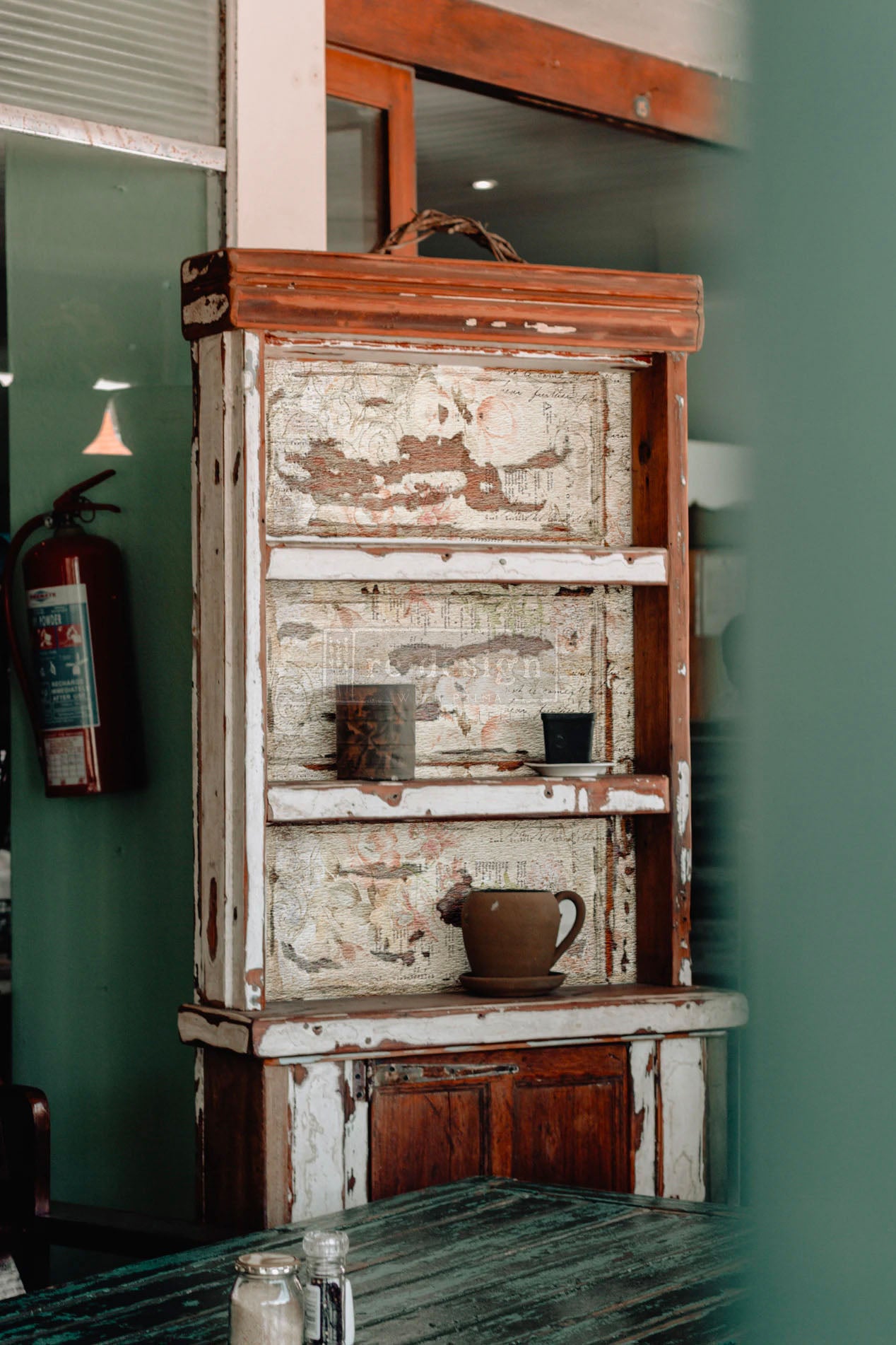 Floral parchment (48x76cm) - Redesign découpage Redesign with Prima