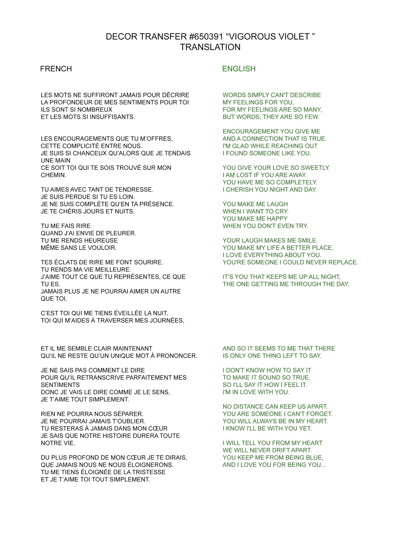 Vigorous Violet (121,92 x 88,90cm) - Redesign Décor Transfers® Vintage Paint