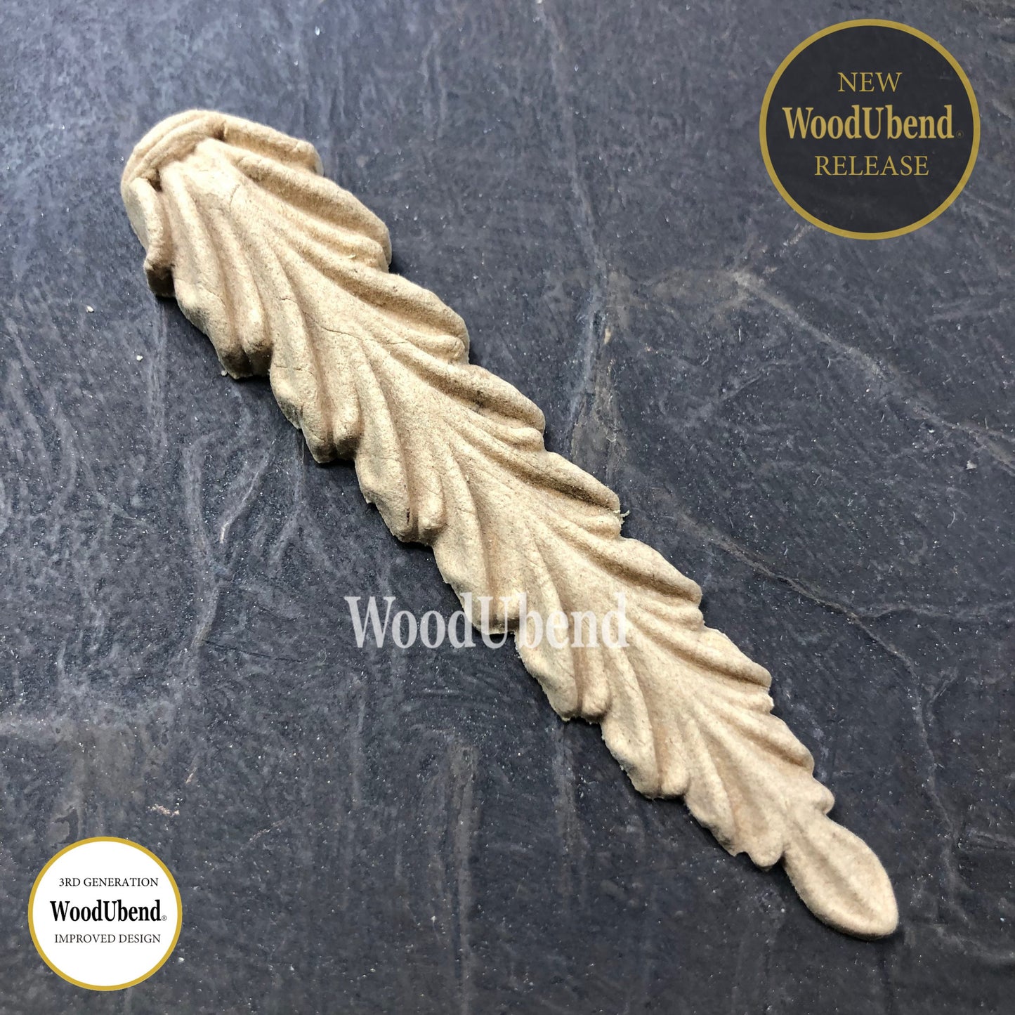 Pakket van 4 korbelen (10x2,3cm) - WUB6001 Woodubend