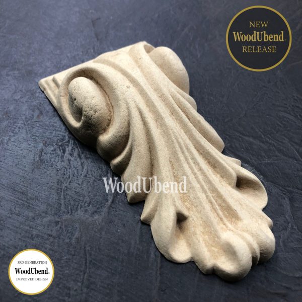 Pakket van 2 decoratieve korbelen (13,4x6,8cm) - WUB6022 Woodubend