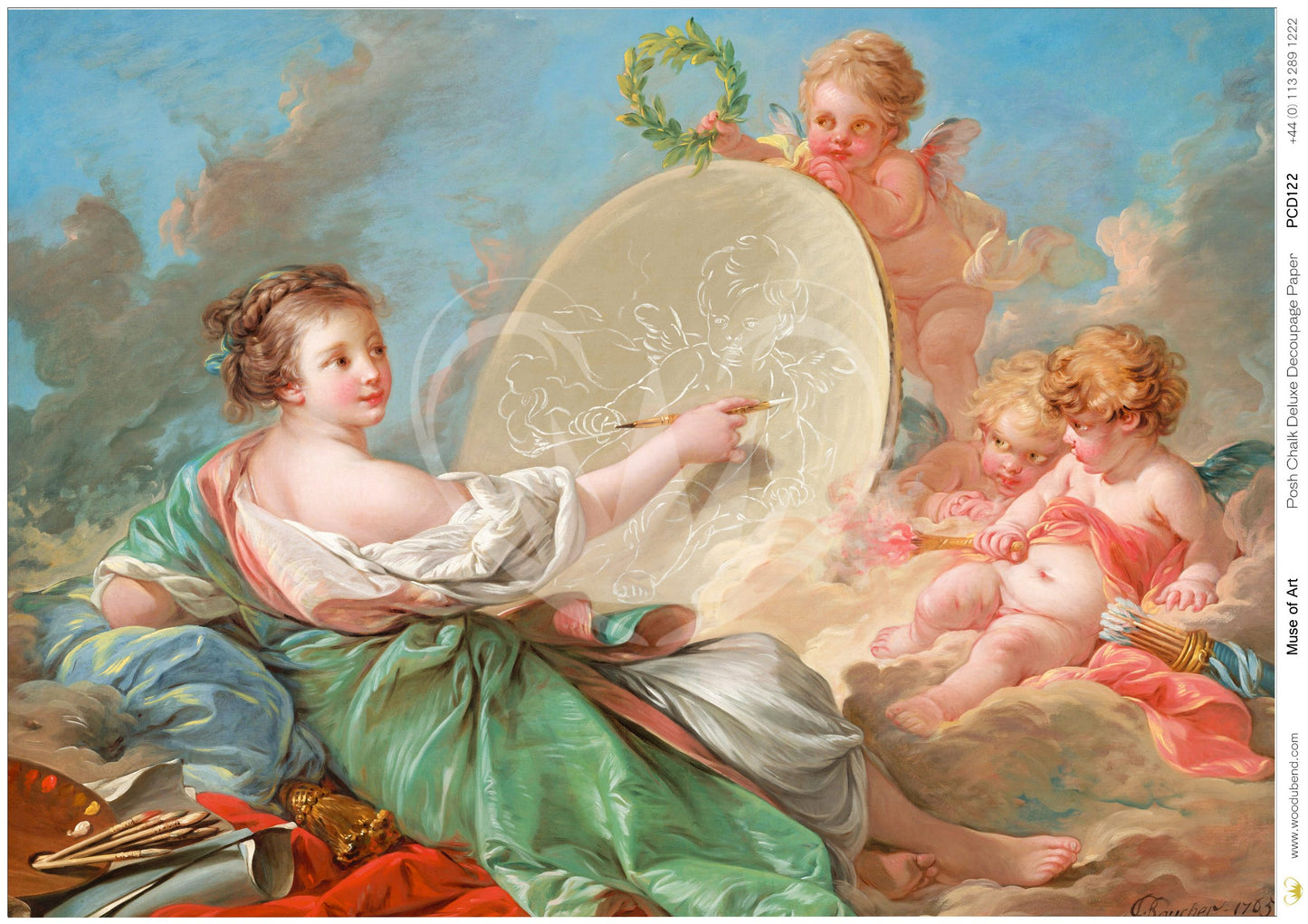 Muse of Art A1 - Posh Chalk découpage Redesign with Prima