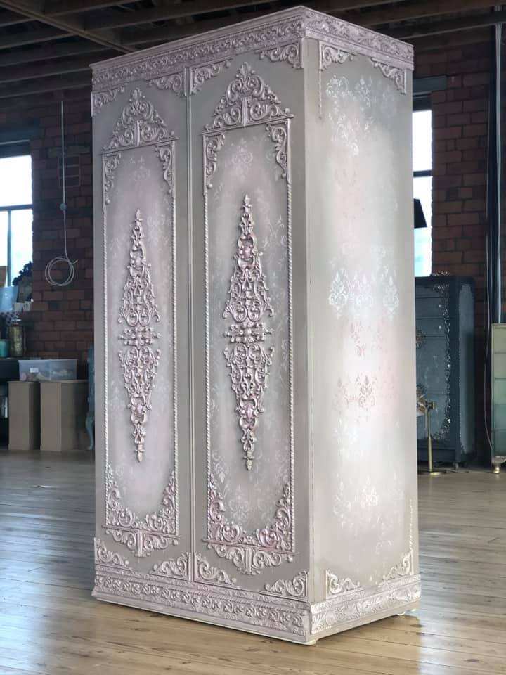 Truly posh (50x50cm) - Redesign with Prima - Stencil Woodubend