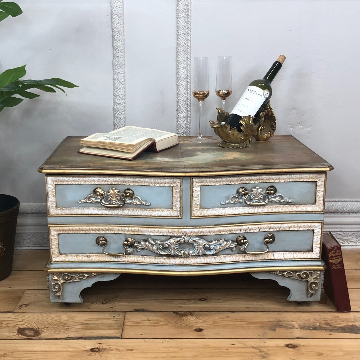 Set van 2 frontons (19,5x5cm) - WUB2118 Woodubend