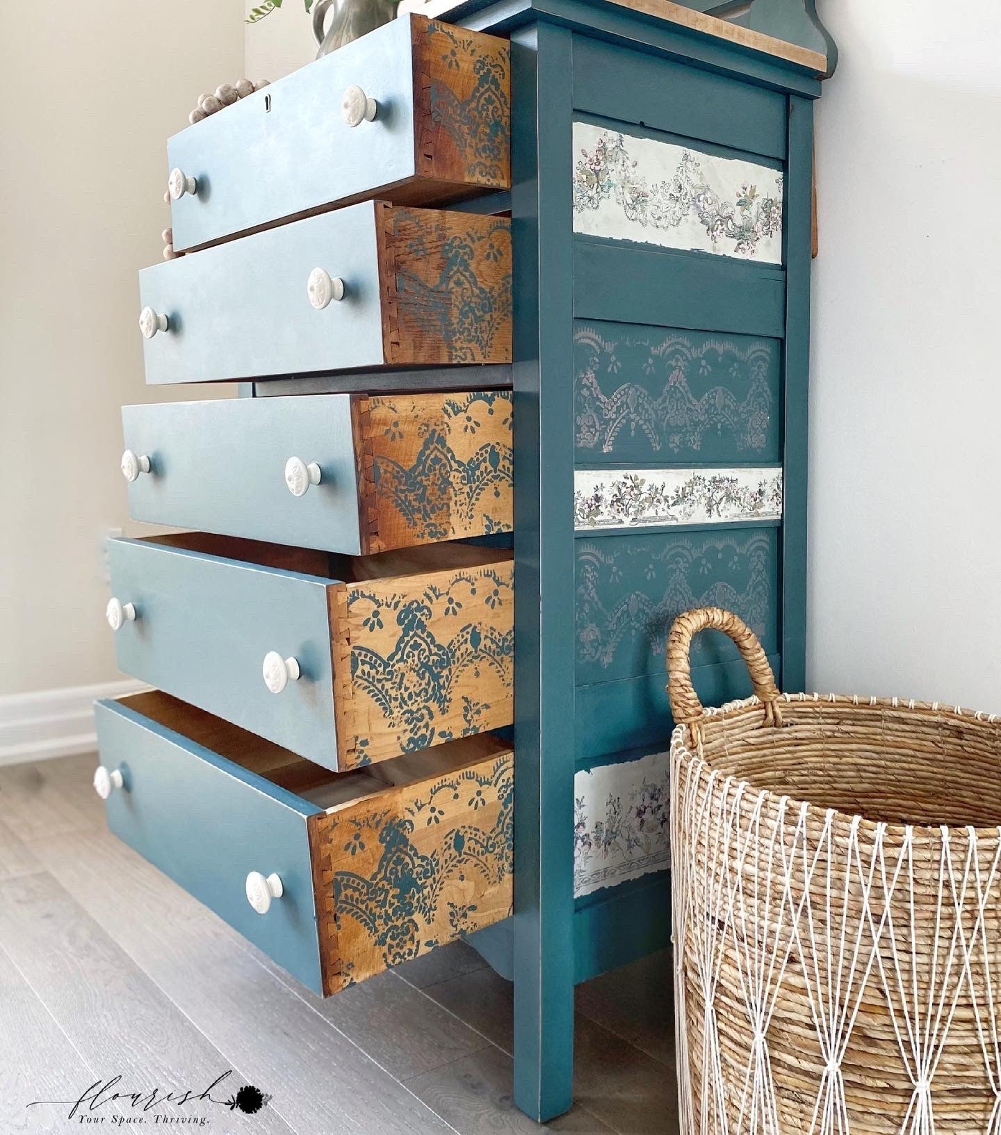 Distressed Borders II (60,96 x 88,90cm) - Redesign Décor Transfers® Vintage Paint