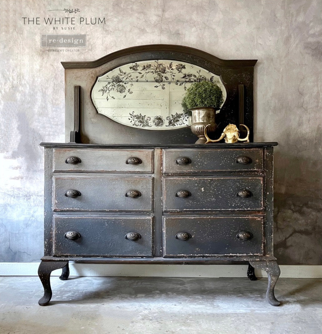 Romance Roses (30,48 x 30,48cm) - Decoratie stempel Vintage Paint