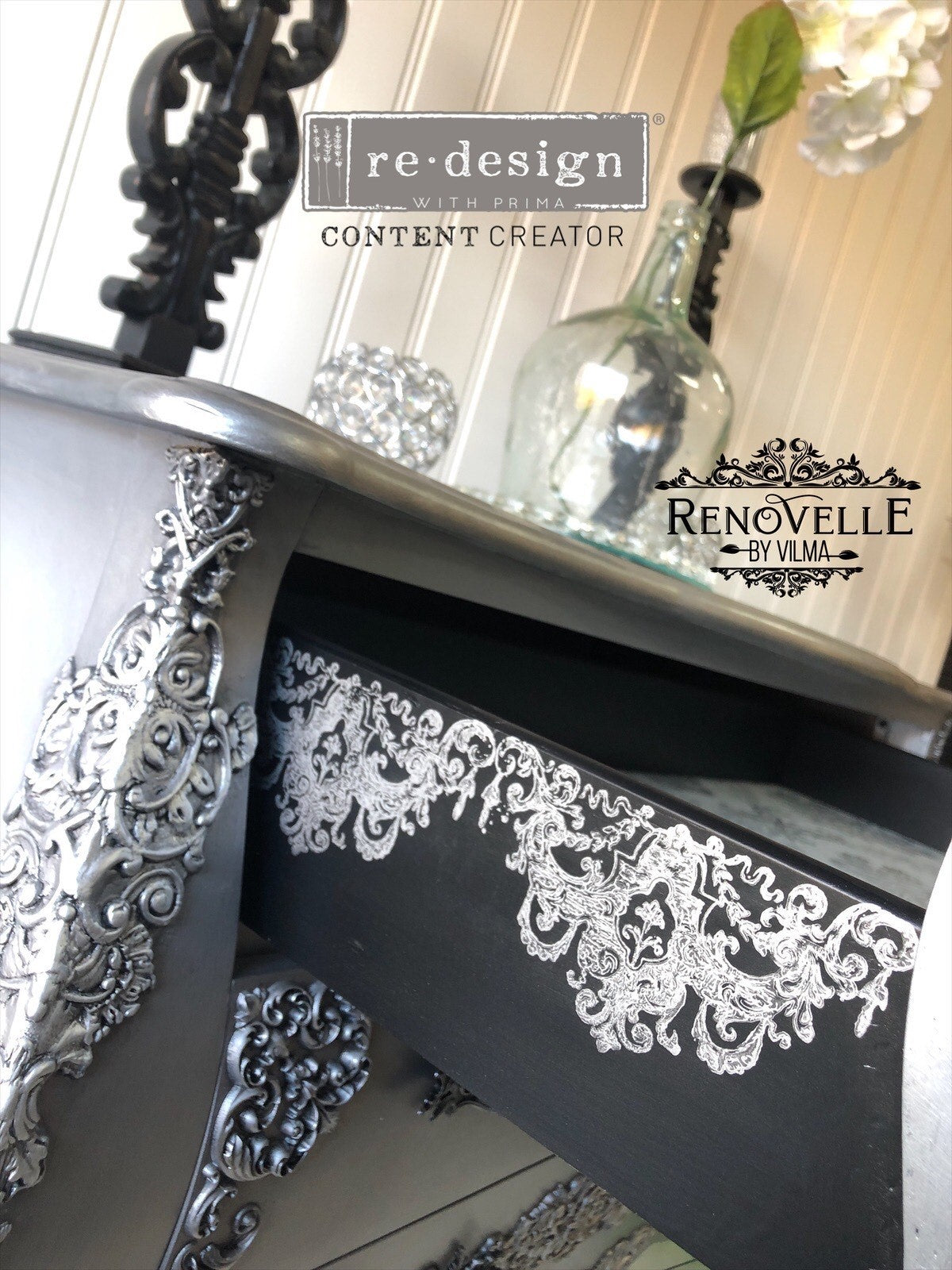 Chateau De Maisons (30,48 x 30,48cm) - Decoratie stempel Vintage Paint