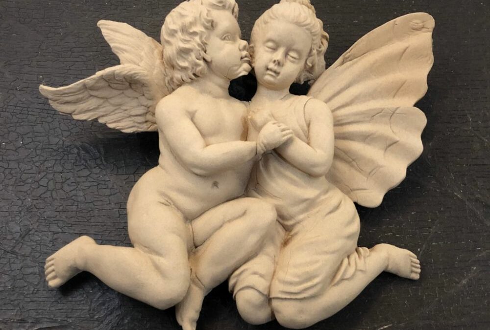 Package of 2 pairs of angels (16x19cm) - WUB2027