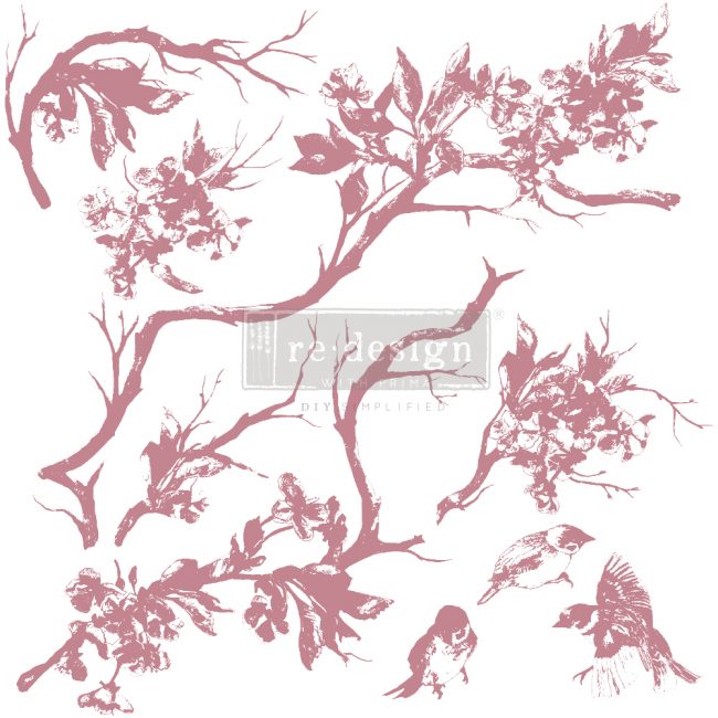Forest Aviary (30.48 x 30.48cm) - Decoration stamp