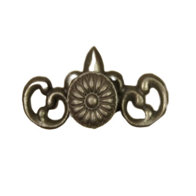 Metalen knop French - grijs (10,3 x 5cm)