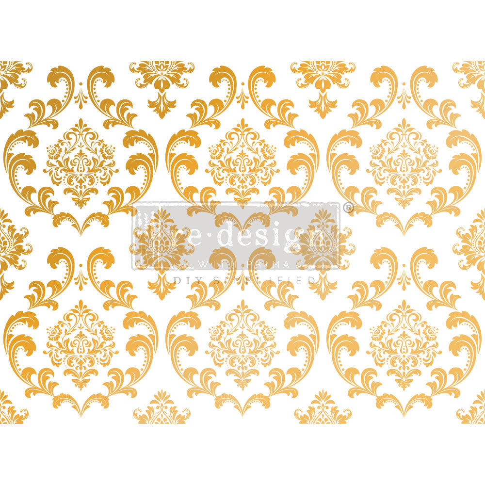House of Damask Gold Foil Kacha - Redesign Décor Transfers®