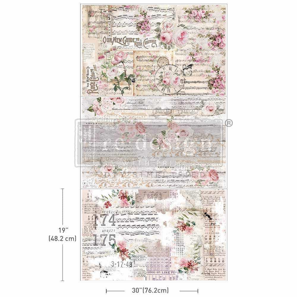 Shabby Chic Sheets (48,2 x 76,2 cm)- Redesign découpage