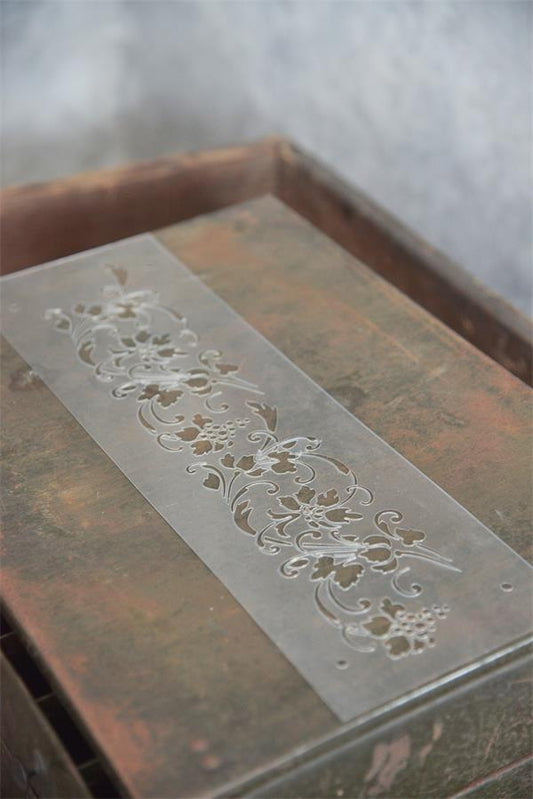 Weinreben-Ranken (36,5x9cm) - Vintage Paint - Schablone