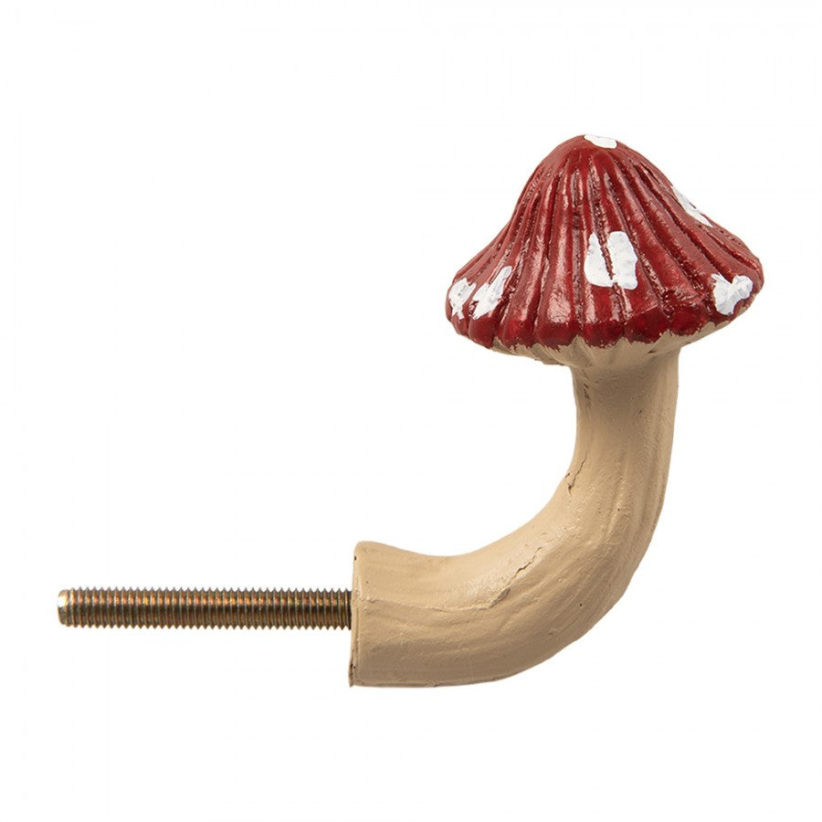Deurknop Paddestoel 3x4x6 cm / S3 cm Rood Kunststof