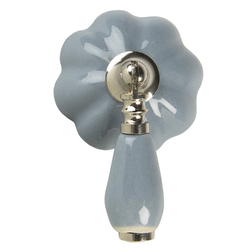Deurknop 4x8x6 cm Grijs Keramiek Meubelknop