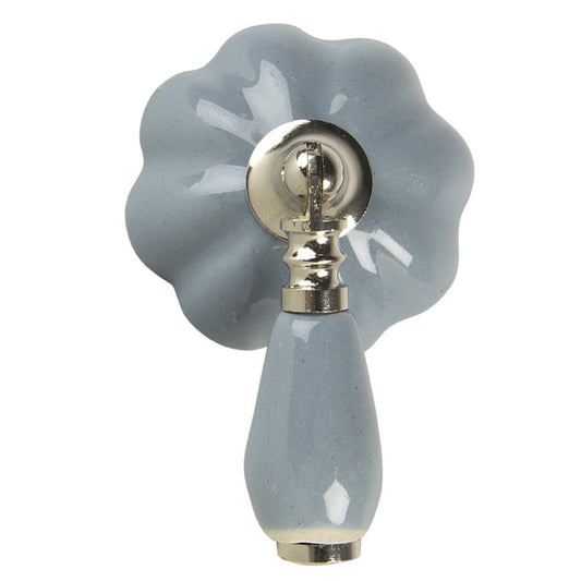Deurknop 4x8x6 cm Grijs Keramiek Meubelknop