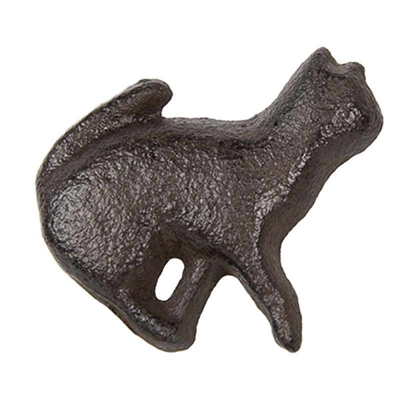 Deurknop Kat 5x3x5 cm Bruin Metaal