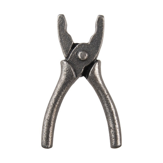 Deurknop Knijptang 7x3x5 cm Bruin Metaal Meubelknop