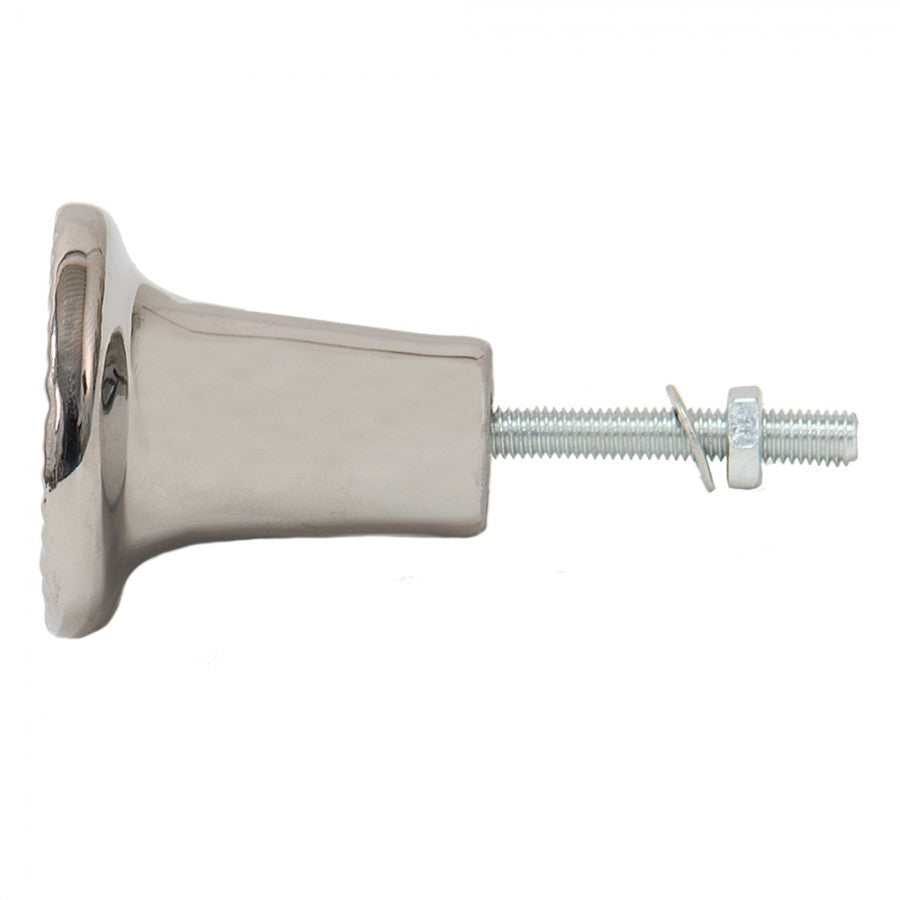 Deurknop Ø 4 cm Zilverkleurig Keramiek Meubelknop