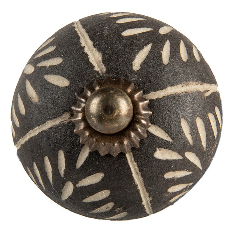 Deurknop Ø 4x4 cm Grijs Keramiek
