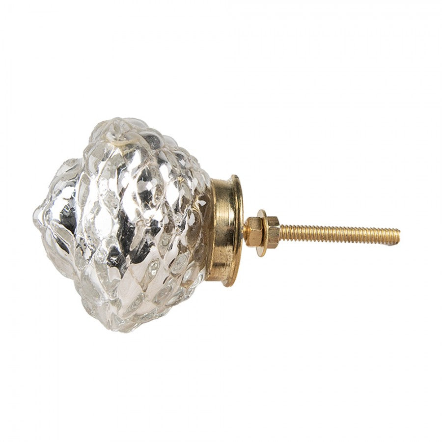 Deurknop Ø 6 cm Transparant Glas Meubelknop