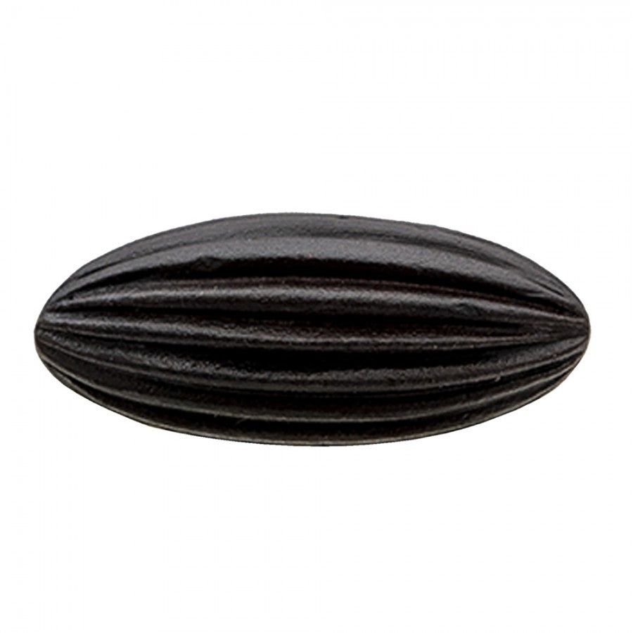 Deurknop Set van 4 2x4x5 cm Zwart IJzer Meubelknop