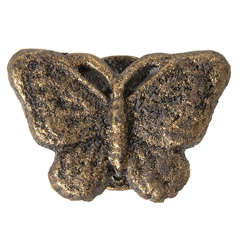 Deurknop Vlinder 8 cm Goudkleurig IJzer Meubelknop