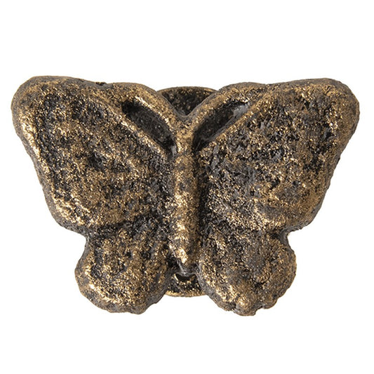 Deurknop Vlinder 8 cm Goudkleurig IJzer Meubelknop