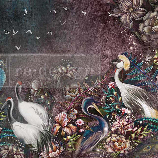 Birds and Blooms (59,4 x 84,1cm) - Redesign découpage A1 FIBRE