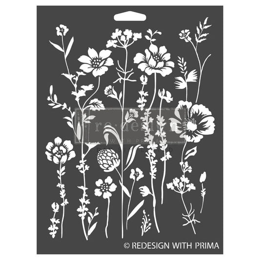 Meadow Bloom (22.9x30.5cm) - Redesign with Prima - Stencil