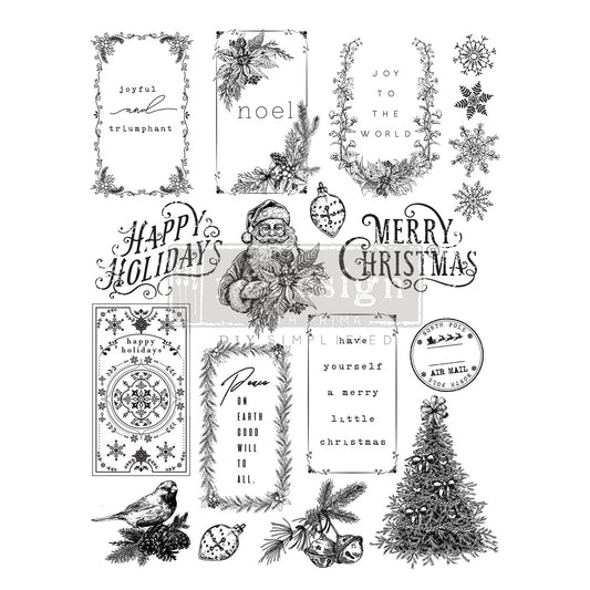 Santa's Helper Tags (21,59 x 27,90cm) - Decoratie stempel