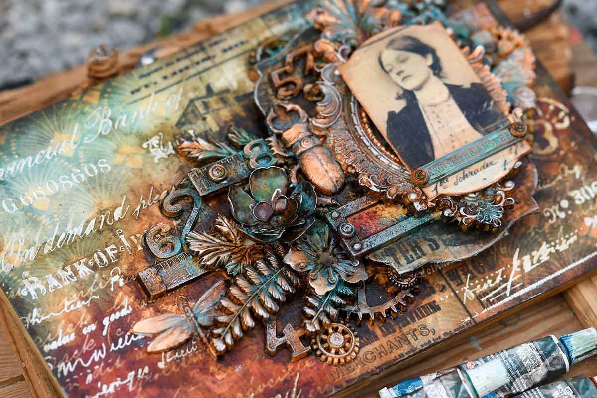 Old Pages, 3 pack (15,24 x 22,86cm elk) - Redesign with Prima - Stencil