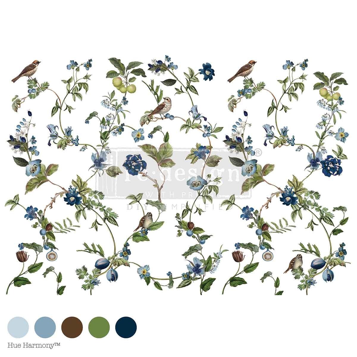 Chirping Charm (60,96 x 88,90 cm) - Redesign Décor Transfers® FLAT XL