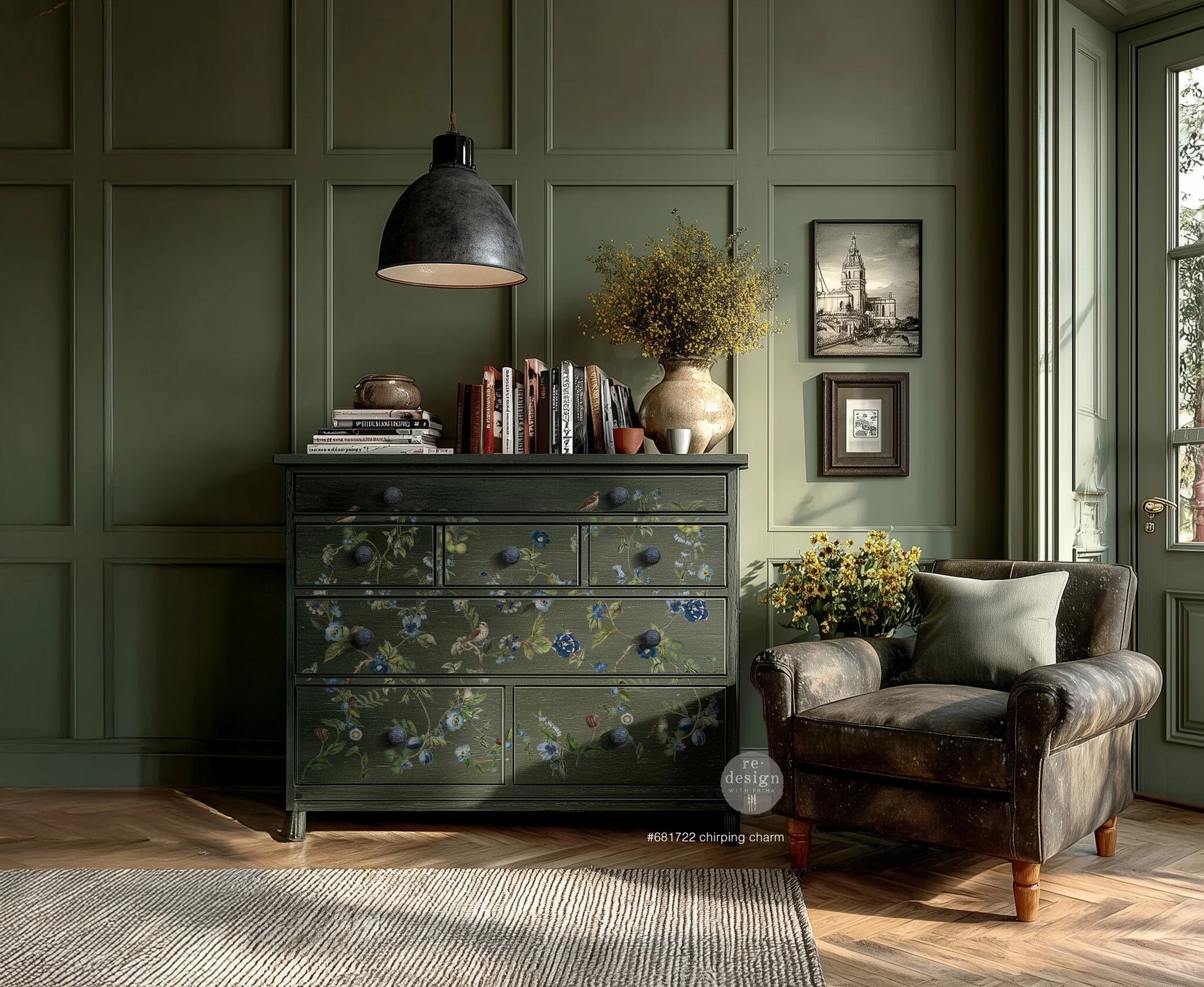 Chirping Charm (60,96 x 88,90 cm) - Redesign Décor Transfers® FLAT XL