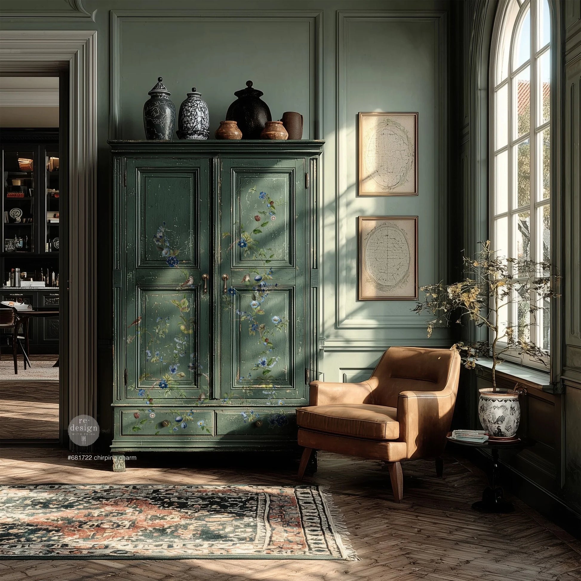 Chirping Charm (60,96 x 88,90 cm) - Redesign Décor Transfers® FLAT XL