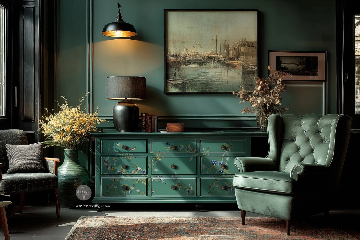 Chirping Charm (60,96 x 88,90 cm) - Redesign Décor Transfers® FLAT XL